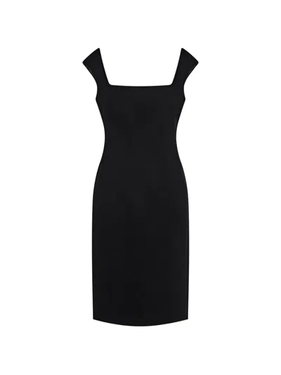 12 Storeez Vaganova Velvet Mini Dress In Black