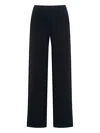 12 Storeez Wide-leg Trousers In Black