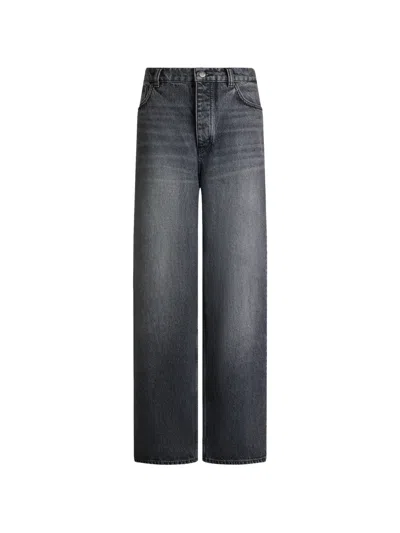 12 Storeez Wide-leg Jeans In Gray