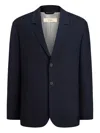 12 Storeez Wool-blend Blazer In Blue