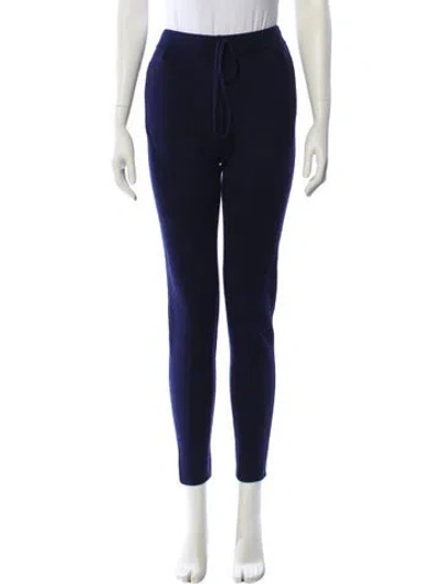 Pre-owned 12 Storeez Wool Skinny Leg Pants In Blue