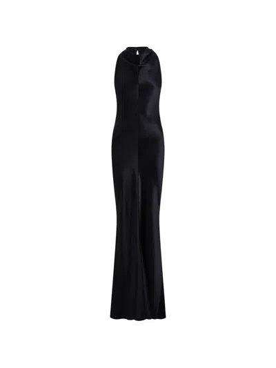 12 Storeez Zaha Halterneck Dress In Black