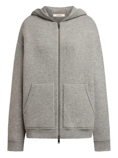 12 Storeez Zip-up Hoodie In Gray
