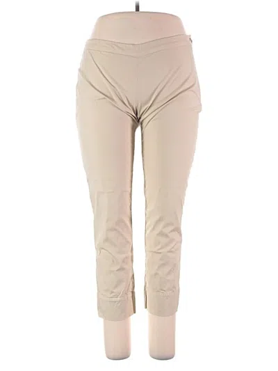Pre-owned 120% Lino Active Pants In Tan