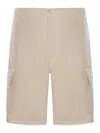 120% Lino Linen Cargo Bermuda Shorts