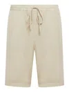 120% Lino Shorts With Drawstring