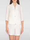 120% Lino Blazer  Donna Colore Bianco In White