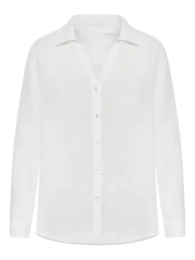 120% Lino Button-down Long-sleeve Shirt