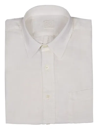 120% Lino Button-down Shirt In White