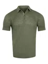 120% Lino Button-up Polo Shirt