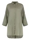 120% Lino Linen Shirt In Green