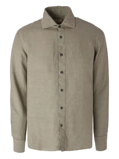 120% Lino Buttoned Shirt In Neutral