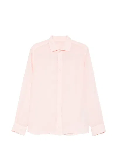 120% Lino Buttoned Shirt In Pink