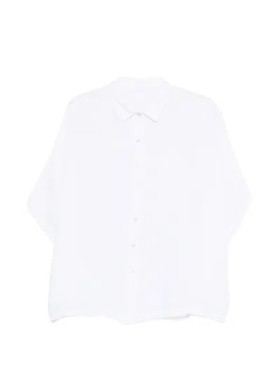 120% Lino Buttoned Shirt In White