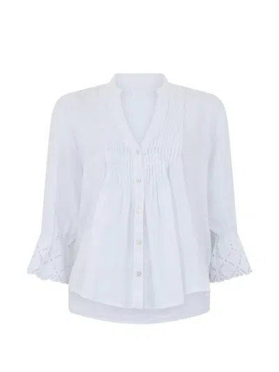 120% Lino Buttoned Shirt In White