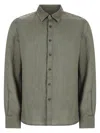 120% Lino Camicia In Lino In Multi