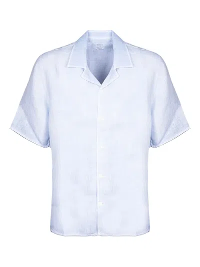 120% Lino Camp-collar Short-sleeve Shirt