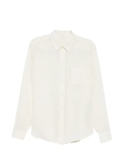 120% Lino Chest-pocket Shirt In Neutral