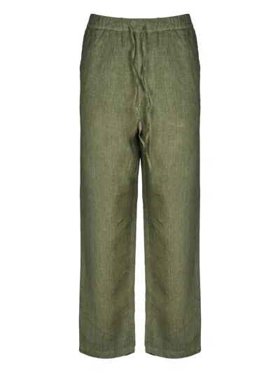 120% Lino Drawstring Linen Trousers