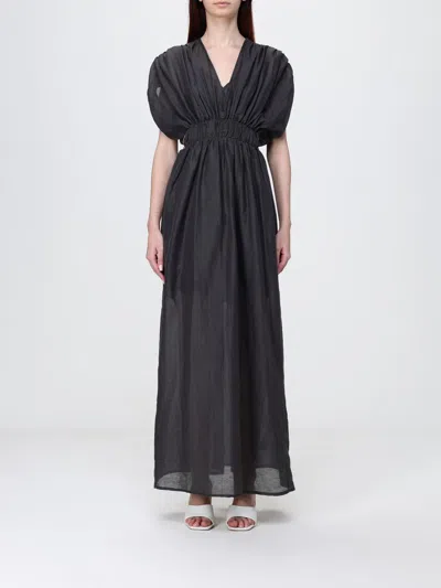 120% Lino Dress Woman In Pink