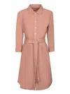 120% Lino Rosewood Linen Mini Dress