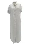 120% Lino Dresses White