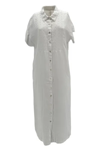 120% Lino Dresses White