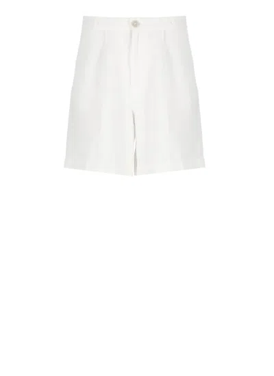 120% LINO LINEN BERMUDA SHORTS
