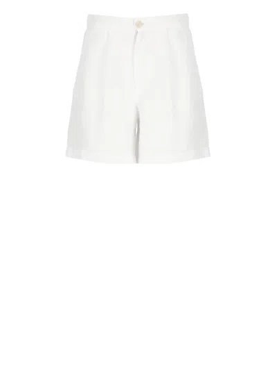 120% LINO LINEN BERMUDA SHORTS