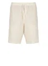 120% Lino Linen Bermuda Shorts In Neutral