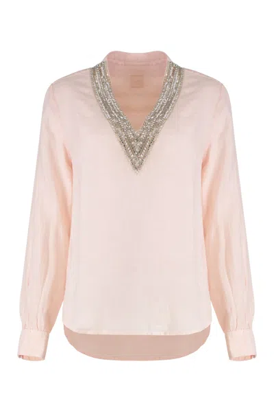 120% Lino Linen Blouse