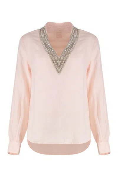 120% LINO 120% LINO LINEN BLOUSE