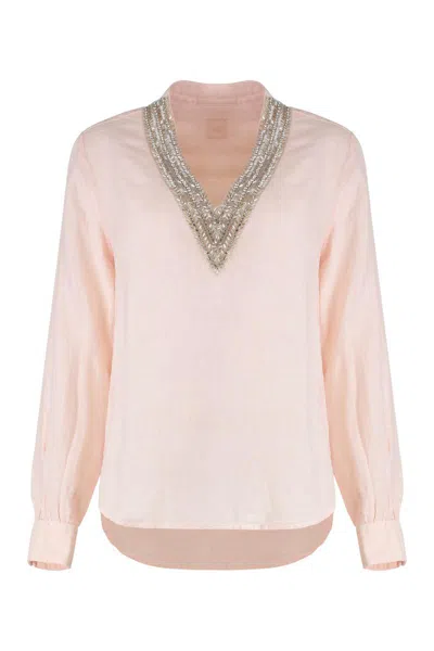 120% LINO 120% LINO LINEN BLOUSE