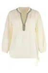120% LINO LINEN BLOUSE