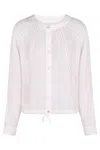 120% Lino Drawstring Linen Shirt