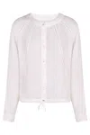 120% Lino Drawstring Linen Shirt