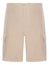 120% Lino Linen Cargo Bermuda Shorts