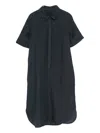 120% Lino Linen Dress In Black