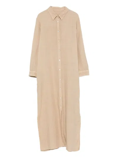 120% Lino Linen Dress In Neutral