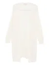 120% Lino Linen Long Cardigan In White