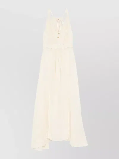 120% Lino Linen Maxi Dress Sleeveless Side Slit