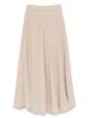 120% Lino Linen Maxi Skirt In Neutrals