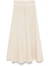 120% Lino Linen Maxi Skirt In Neutrals