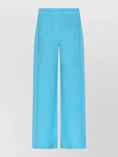 120% Lino Linen Pants Wide Leg Seam Detailing In Multi