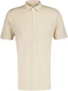 120% Lino V-neck Linen T-shirt In Neutrals