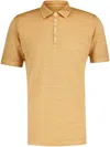 120% Lino V-neck Linen T-shirt In Yellow