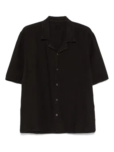 120% Lino Linen Shirt In Black