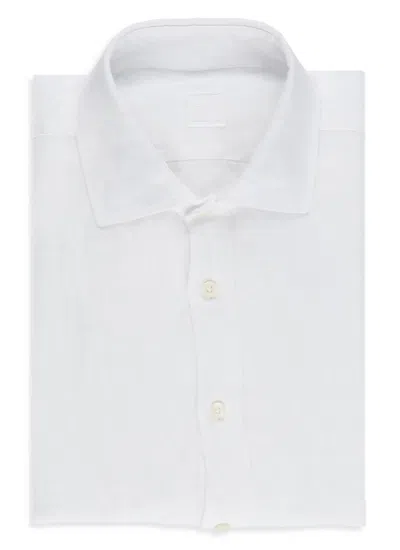 120% Lino Linen Shirt In White