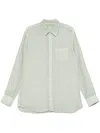 120% Lino Linen Shirt In Green