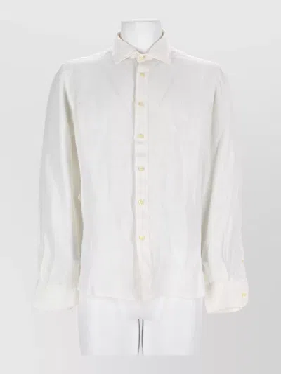 120% Lino Linen Shirt In White